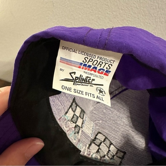 Vintage GM Goodwrench Racing Hat 90s NASCAR Snapback Purple - Picture 4 of 5